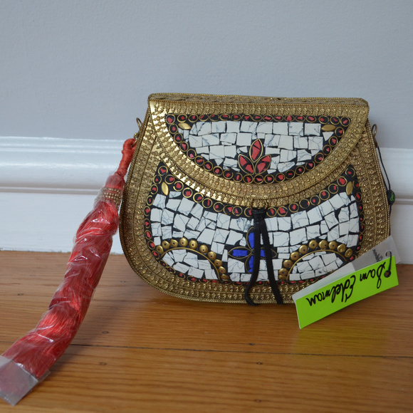 SAM EDELMAN Tassel Iron Minaudiere Bag - Picture 2 of 8
